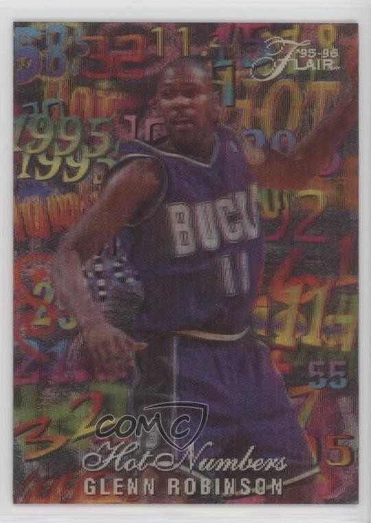1995-96 Flair Hot Numbers Glenn Robinson #12 oh4
