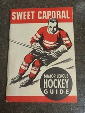 1939-40 NHL Sweet Caporel Major League Hockey Guide BEAUTIFUL CONDITION LIKE NEW