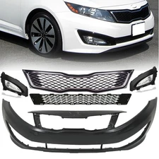 7PC Kits For Kia Optima 11-2013 SX/SXL Bumper Cover Upper&Lower Grille Fog Light