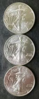 Lot of Three 2011 $1 American Silver Eagle Dollars