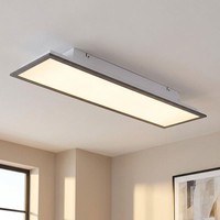 Led Aufbau Decken Panel Lampe Aluminium Opal Rechteckig Wohn Ess Zimmer Leuchte
