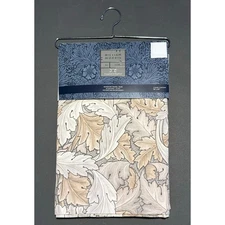 William Morris at Home Window Curtains Panels Acanthus Flint 50X84” Greige Set 2