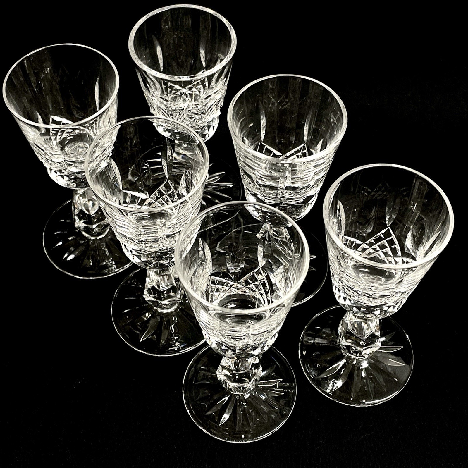 Waterford Crystal Stemware 'Rosslare' Pattern Cordial - Set of 7
