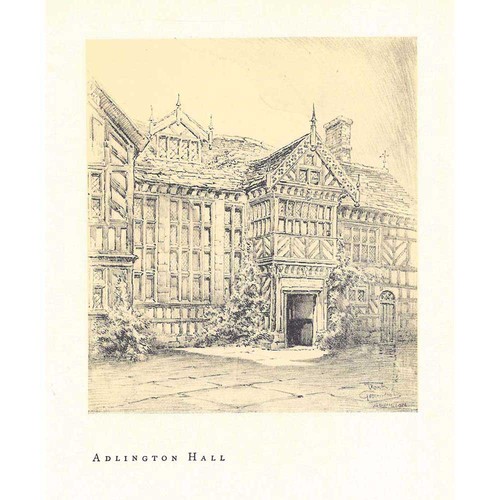ADLINGTON HALL Cheshire - Vintage Print 1930