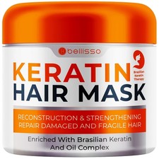 Keratin Hair Mask - Sulfate Free Hydrating Deep Conditioner Treatment for...