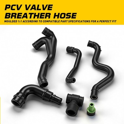 PCV Crankcase Vent Valve & Breather Hose Kit Fits VW Golf Jetta MK4 Audi TT 1.8L