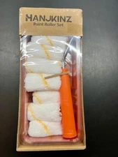 HANJKINZ Paint Roller kit 2 Inch 15 Pack Small Paint Roller Kit with Microfiber