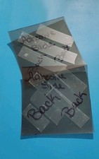 2pcs Black Polarized Film Sheet w/ Adhesive Back