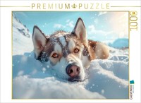 Calvendo Puzzle Husky's Strength And Grace | 1000 Pieces, Finished Size 25.2 × 1
