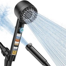 Filtered Shower Head with Handheld, High Pressure 4 Spray Showerhead with Filter