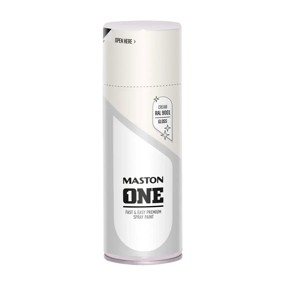 Maston Spray Paint ONE - Gloss Cream RAL9001 400ml