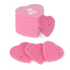 HUAXIN BIOTECHNOLOGY 50-Count Heart Shape 1 Count Pack of 50 , Heart-Pink