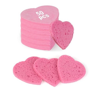 HUAXIN BIOTECHNOLOGY 50-Count Heart Shape 1 Count (Pack of 50), Heart-Pink