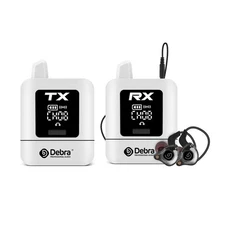 DEBRA ST-mini 2.4G Wireless Stereo Receiver Transmitter White