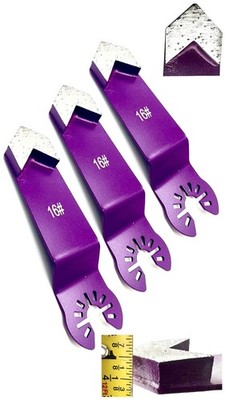 Finger diamond arrow Oscillating Multitool Blades 16 or 30 Grit Concrete Mortar