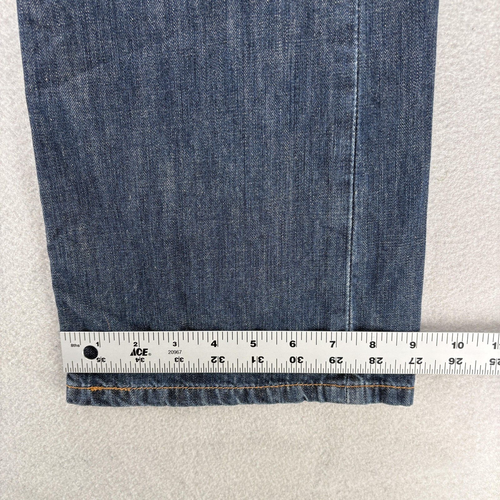Levis 527 Jeans Mens 34x34 Blue Medium Wash Slim Bootcut Denim 5-Pocket Cowboy thumbnail 10