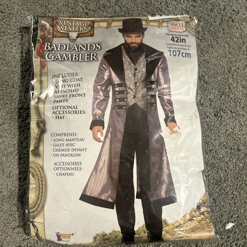 Badlands Wild Western Spieleranzug Erwachsene Herren Kostüm - Bild 1 von 3