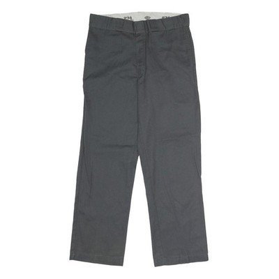 DICKIES Herren Classic Black Workwear Hose W34 L30 Polyester Blend Zip