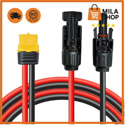 Solarladekabel XT60 Stecker 3 Meter 12 AWG 4mm2 IP67 Powerstation Solar Panel