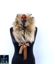 Finn Raccoon Fur Collar, Real Fur Collar, Handmade Collar, Luxury Collar