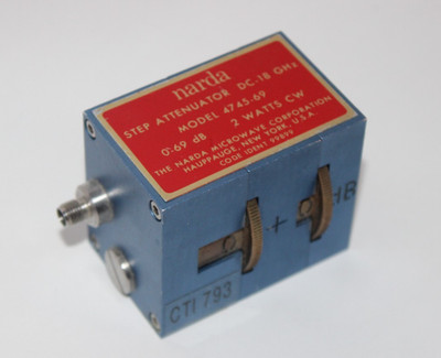 Narda Microwave 4745-69 Step Attenuator (0-69dB / 1dB, 2W, DC-18GHz)