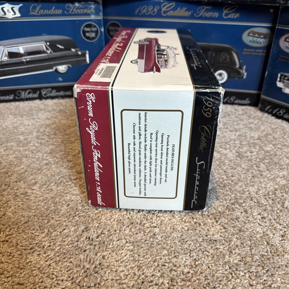 1959 Cadillac Superior Crown Royale Ambulance Sunset Coach Precision 1:18 - Image 4 of 4