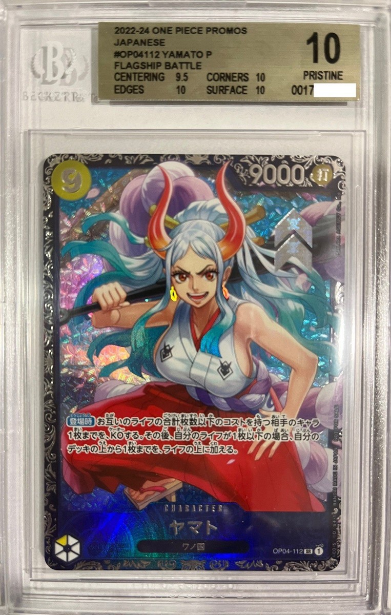 BGS 10 PRISTINE One Piece Yamato Flagship Top 8 Promo Japanese | eBay
