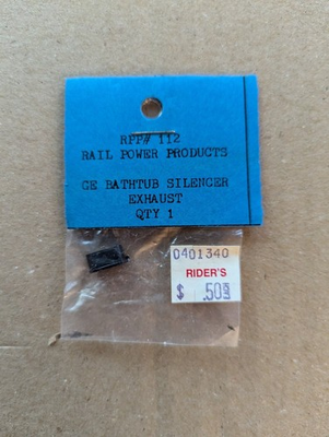 #ad #ad RAIL POWER PRODUCTS Replacement Exhaust Silencer GE Bathtub RFP# 112 0401340 $4.00
