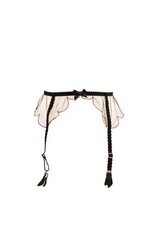 AGENT PROVOCATEUR Womens Suspenders Soft Elegant Sheer Black Size AP 2