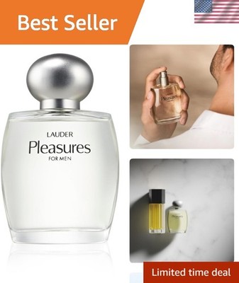 3.4 Fl Oz Pleasures Eau De Toilette for Men - Luxurious Citrus & Fresh Woods