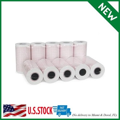 10 Rolls Premium ECG Paper EKG Paper for 3 Channel ECG Machine, Fits for Edan...