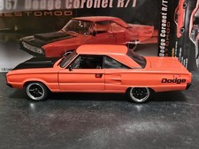 Acme 118 Diecast 1967 Dodge Coronet Rt Restomod 426 Hemi. Orangered. New Acme 118 Diecast 1967 Dodge Coronet Rt Restomod 426 Hemi. Orangered. New