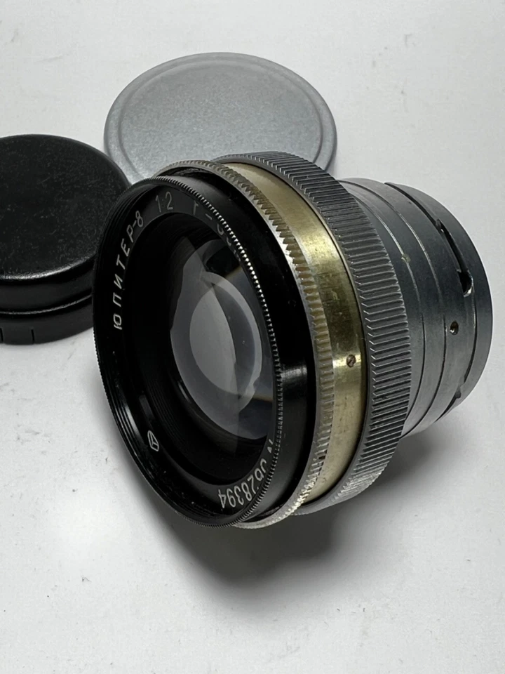 Lens Jupiter 8 1:2 F=5cm Mount CONTAX KIEV Portrait Red P Optics USSR. - Image 4 of 4