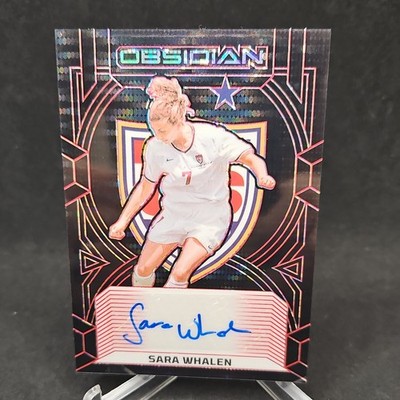 2024-25 Panini Obsidian #99-SWH Sara Whalen Etch Red Pulsar Auto /28 USA
