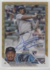 2023 Topps Chrome Rookie Gold Wave Refractor 6/50 Jerar Encarnacion Auto 13c1