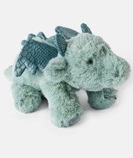 NWT Carters Baby Boy Green Dragon Lovey Plush Dino Stuffed Animal Texture Wings
