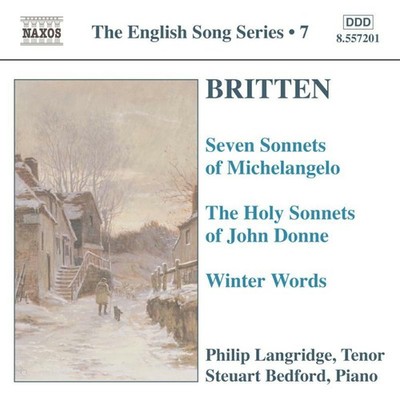 8557201 Langridge:bedford Britten: Seven Sonnets of Michelangelo / Holy Sonnets