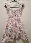 GAP KIDS Girls Multicolor Floral Cap Sleeve Smocked Flounce Dress Size XL  — photo 1