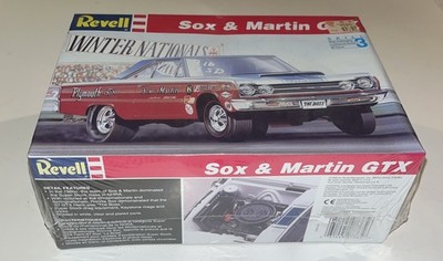 Vintage Revell 1967 Plymouth GTX Sox & Martin 1/25 Model Kit   New & Sealed