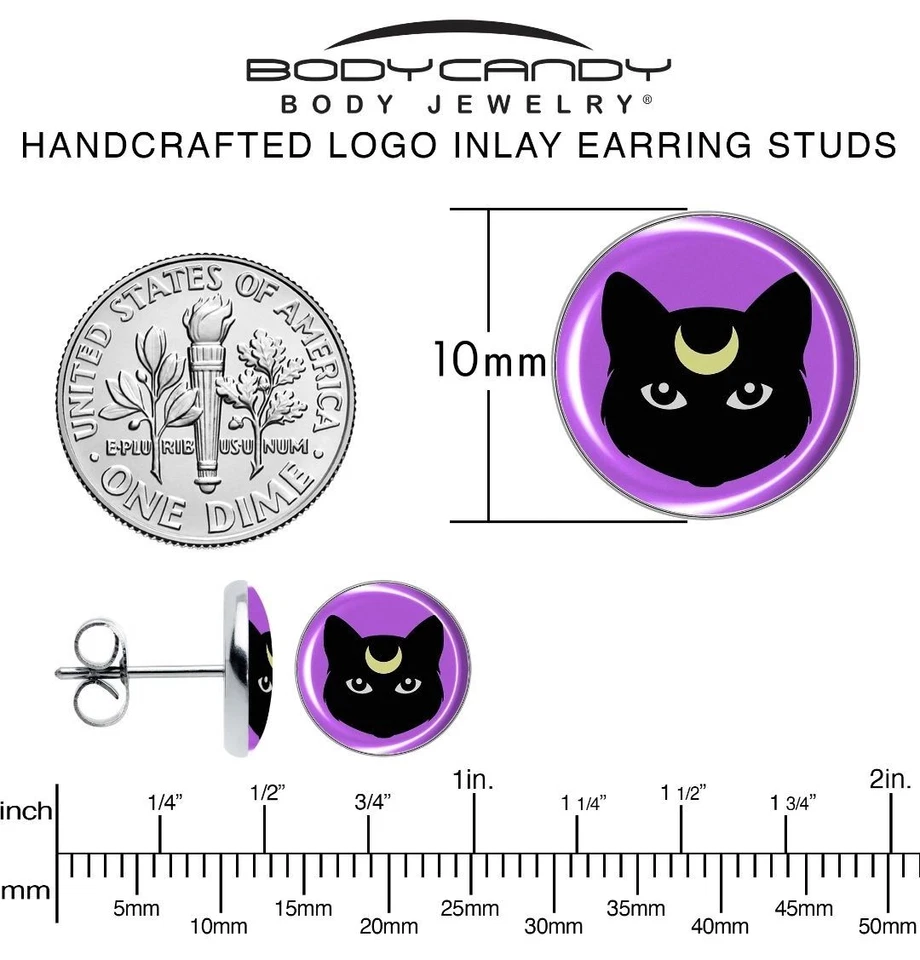 Aretes Black Mystic Kitty Cat de Onyx O Foto 4 de 4