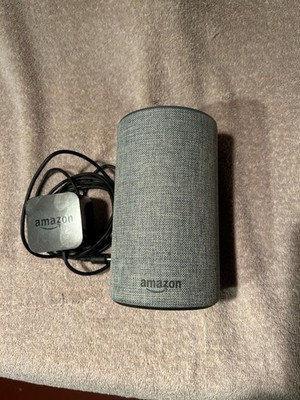 Amazon Alexa Echo 2nd Generation Gray Smart Speaker WI-FI Bluetooth Used