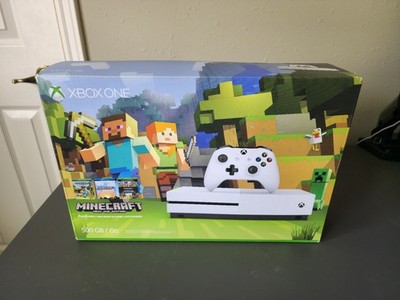 Xbox One S 500GB Minecraft Bundle, Open Box Unused Condition