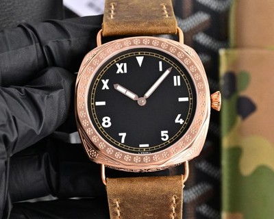 Waterproof Automatic Diver Watch Men Oversized Case Military Casual Leather Wr