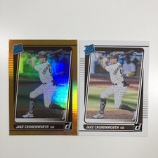 2021 Donruss Baseball Jake Cronenworth Rated RC Orange Foil SP & Base RC PADRES