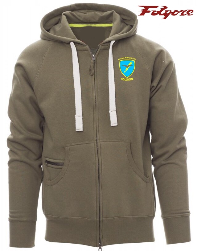 Felpa Maglia Cardigan Brigata Paracadutisti Parà Folgore Esercito