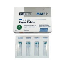 DiaDent MP202-305 Absorbent Paper Points MMPP .029 CC Coarse 200/Pkg