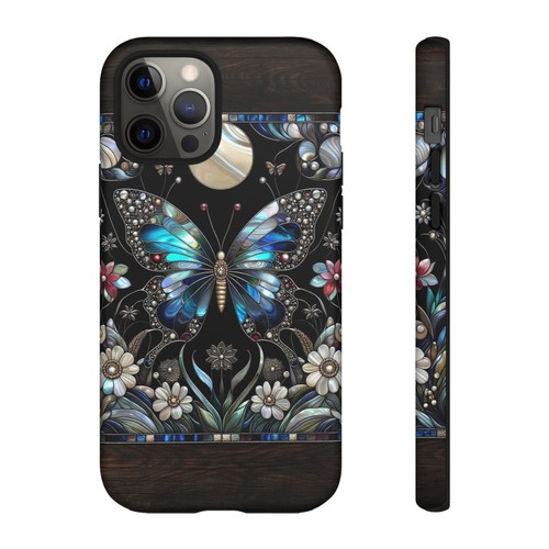 Faux Marcasite Butterfly Phone Case, Vintage-Inspired Design Cover | X91 - 第 115/277 張圖片