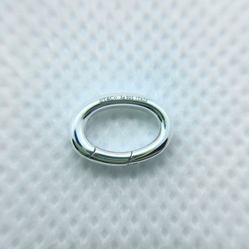 Silver Oval Jump Spring Ring Clasp 