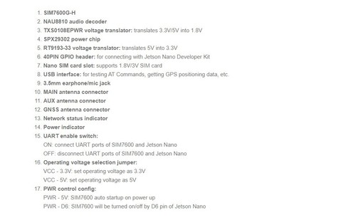 Waveshare SIM7600G-H 4G / 3G / 2G / GNSS Module for Jetson Nano LTE CAT4 Global - Picture 8 of 9