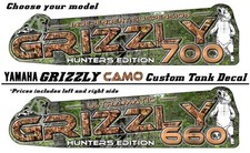 Yamaha Grizzly Hunters Camo Tank Decal ATV Kit 80 125 350 450 550 600 660 700